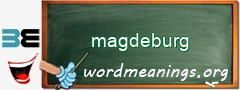 WordMeaning blackboard for magdeburg